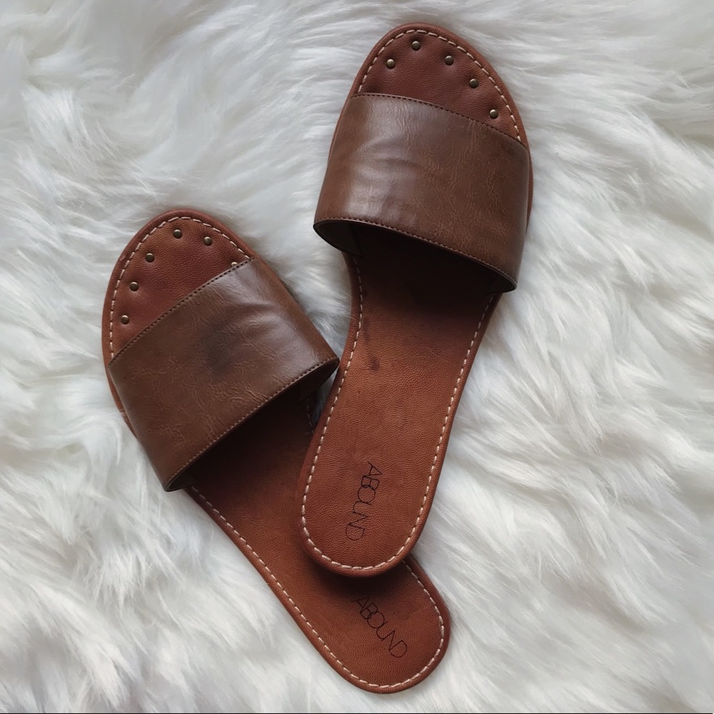 Abound Nordstrom Leather Sandal Slides
